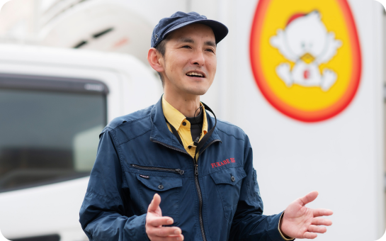 中山翔生さんの職場での様子